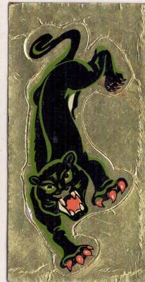 Retro Küçük Kaplan Sticker AKS1595 - 1