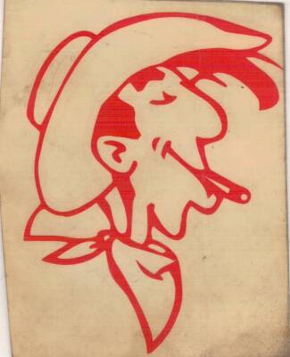 Retro Red Kit Figürlü Sticker AKS1587 - 2