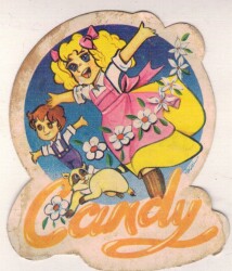 Retro Şeker Kız Candy Sticker AKS1526 - Gökçekoleksiyon