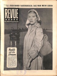Revue Die Weltillustrierte Nr 39 29 September 1951 - Hildegard Knef, Anne Baxter NDR83974 - Gökçekoleksiyon