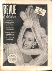 Revue Die Weltillustrierte Nr 42 20 Okt 1951 - Kaiserin Soraya, Pauline Trigere NDR83972 - Gökçekoleksiyon