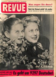 Revue Nr 13 27 Marz 1954 - Elizabeth Taylor, Frau Marika NDR84075 - Gökçekoleksiyon