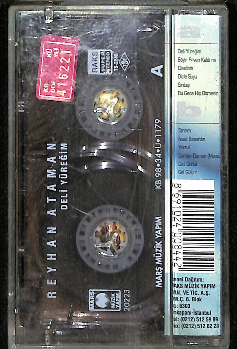 Reyhan Ataman - Deli Yüreğim Kaset (İkinci El) KST27186 - 2