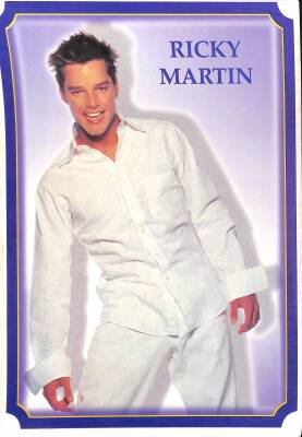 Ricky Martin Büyük Boy Kartpostal KRT9313 - 1