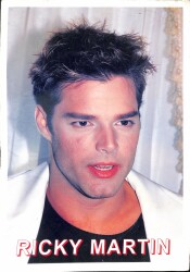 Ricky Martin Büyük Boy Kartpostal KRT9316 - Gökçekoleksiyon