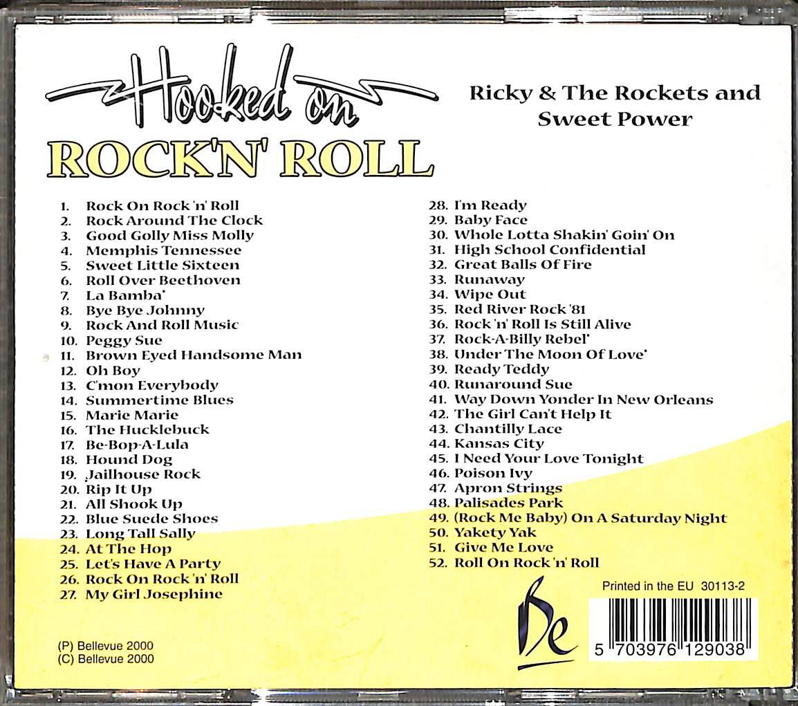 Ricky & The Rockets & Sweet Power / Hooked On Rock 'n' Roll CD (İkinci El) CD4890 - 2
