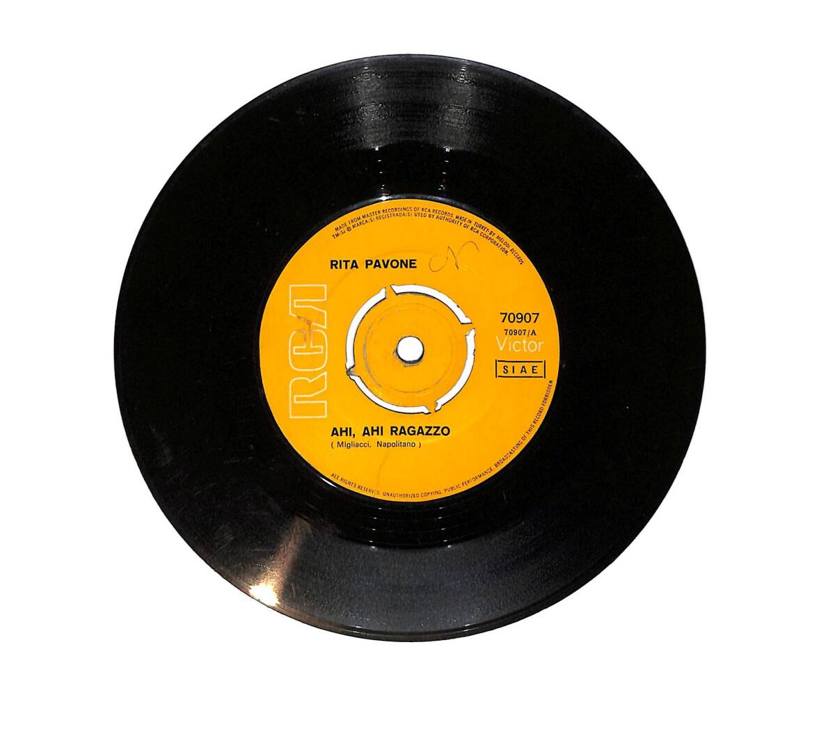 Rita Pavone - Maria Luisa / Ahi Ahi Ragazzo PLAK (10/7.5) PLK26004 - 1