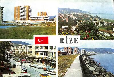 Rize Şehir Merkezi Kartpostalı KRT9785 - 1