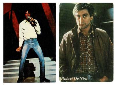 Robert De Niro - Michael Jackson 2li Kartpostal KRT7816 - 1