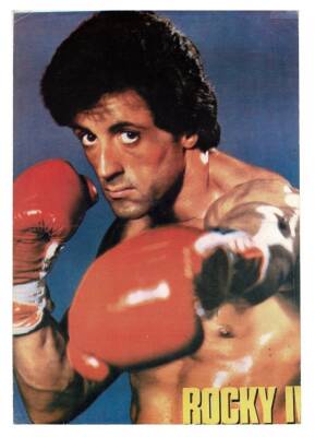 Rocky II - Sylvester Stallone Büyükboy Kartpostal KRT9345 - 1