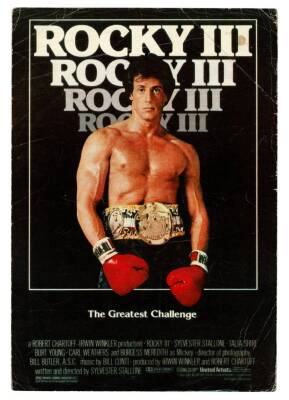 Rocky III - Sylvester Stallone Büyükboy Kartpostal KRT9253 - 1