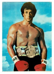 Rocky - Sylvester Stallone Büyükboy Kartpostal KRT9255 - Gökçekoleksiyon