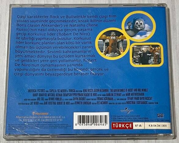 Rocky ve Bullwinkle (2004) VCD Çizgi Film ' Robert De Niro ' VCD28150 - 2