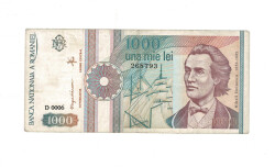 Romanya 1000 Lei 1991 ÇT YKP7993 - 1