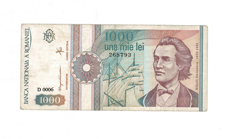 Romanya 1000 Lei 1991 ÇT YKP7993 - 1