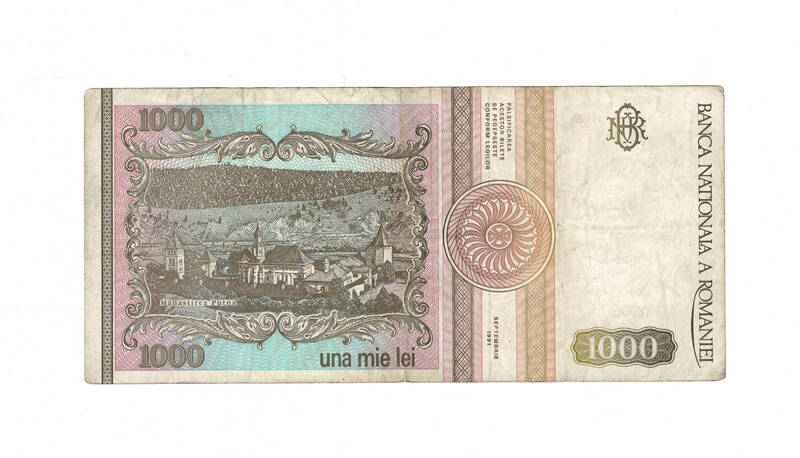 Romanya 1000 Lei 1991 ÇT YKP7993 - 2