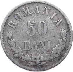 Romanya 50 Bani 1876 *Carol I* ÇÇT YMP11089 - 1