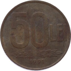 Romanya 50 Lei 1991 ÇT YMP11137 - 2