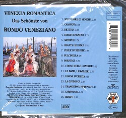 Rondo' Veneziano ‎– Venezia Romantica CD (İkinci El) CD5734 - 2
