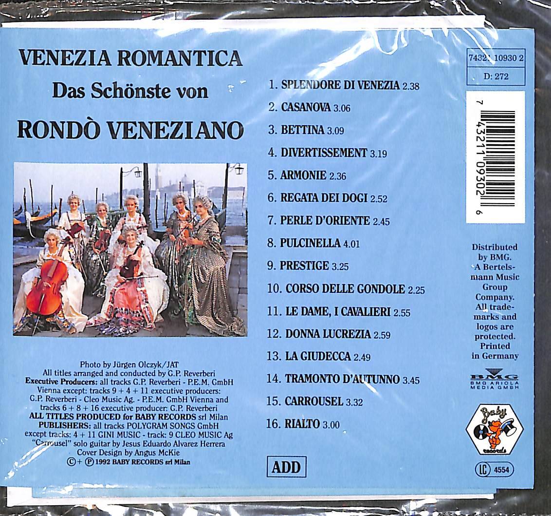Rondo' Veneziano ‎– Venezia Romantica CD (İkinci El) CD5734 - 2