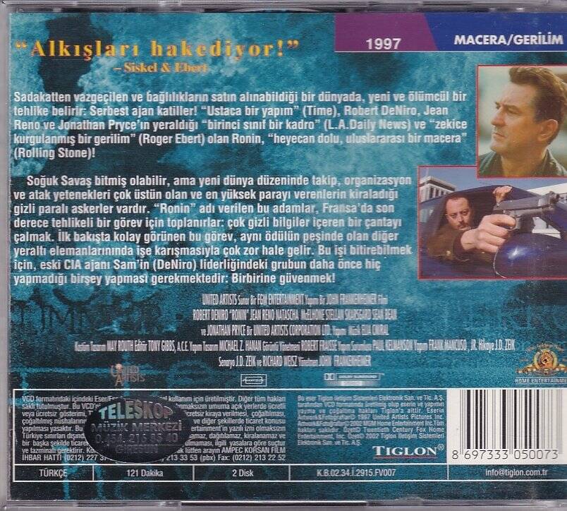 Ronin - Robert De Niro VCD Film VCD9464 - 2