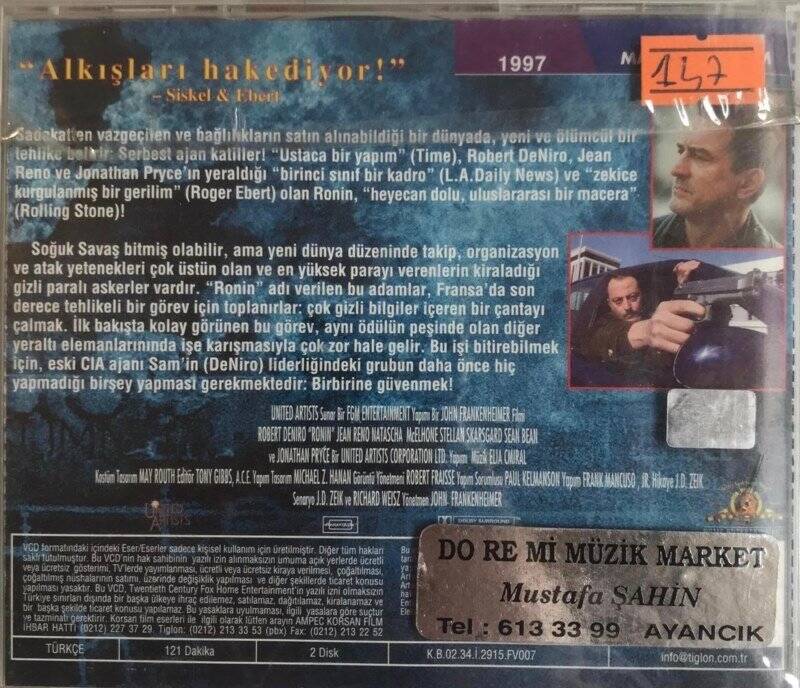 Ronin Robert Deniro VCD Film VCD4425 - 2