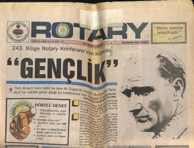 Rotary 5 Mayıs 1989 - 243. Bölge Rotary Konferansının Konusu Gençlik GZ122615 - 1