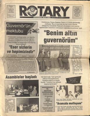 Rotary Ağustos 1990 - Guvernörün Mektubu GZ122617 - 1