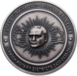 Rotary Türkiye Rotarynin 100.Yılı Gümüş Madalya MVM849 - 3