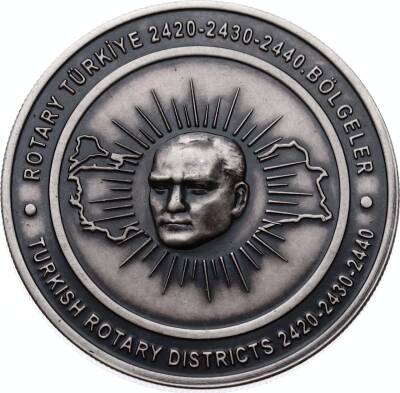 Rotary Türkiye Rotarynin 100.Yılı Gümüş Madalya MVM849 - 3