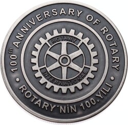 Rotary Türkiye Rotarynin 100.Yılı Gümüş Madalya MVM849 - 2