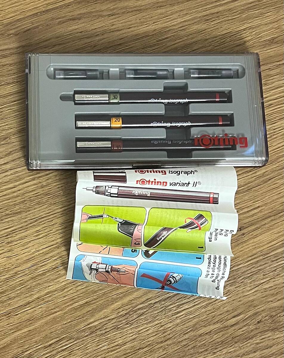 Rotring Isograph .10-0.20-0.30 Teknik Çizim Seti RTR8 - 2