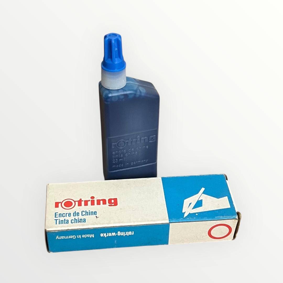 Rotring Rapido Mürekkebi Mavi 1980s (Dolu Kutu) AOB4795 - 1