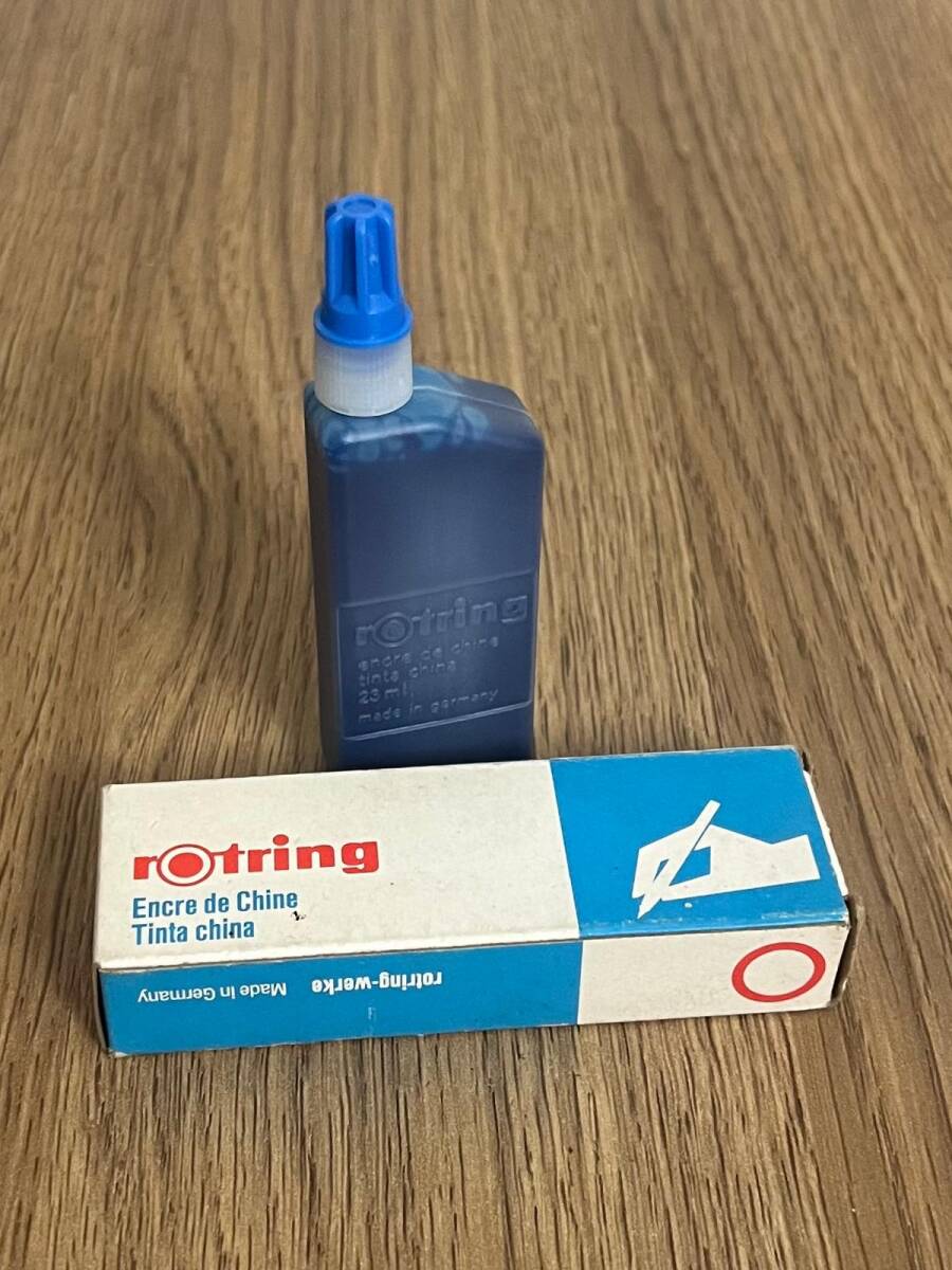 Rotring Rapido Mürekkebi Mavi 1980s (Dolu Kutu) AOB4795 - 4