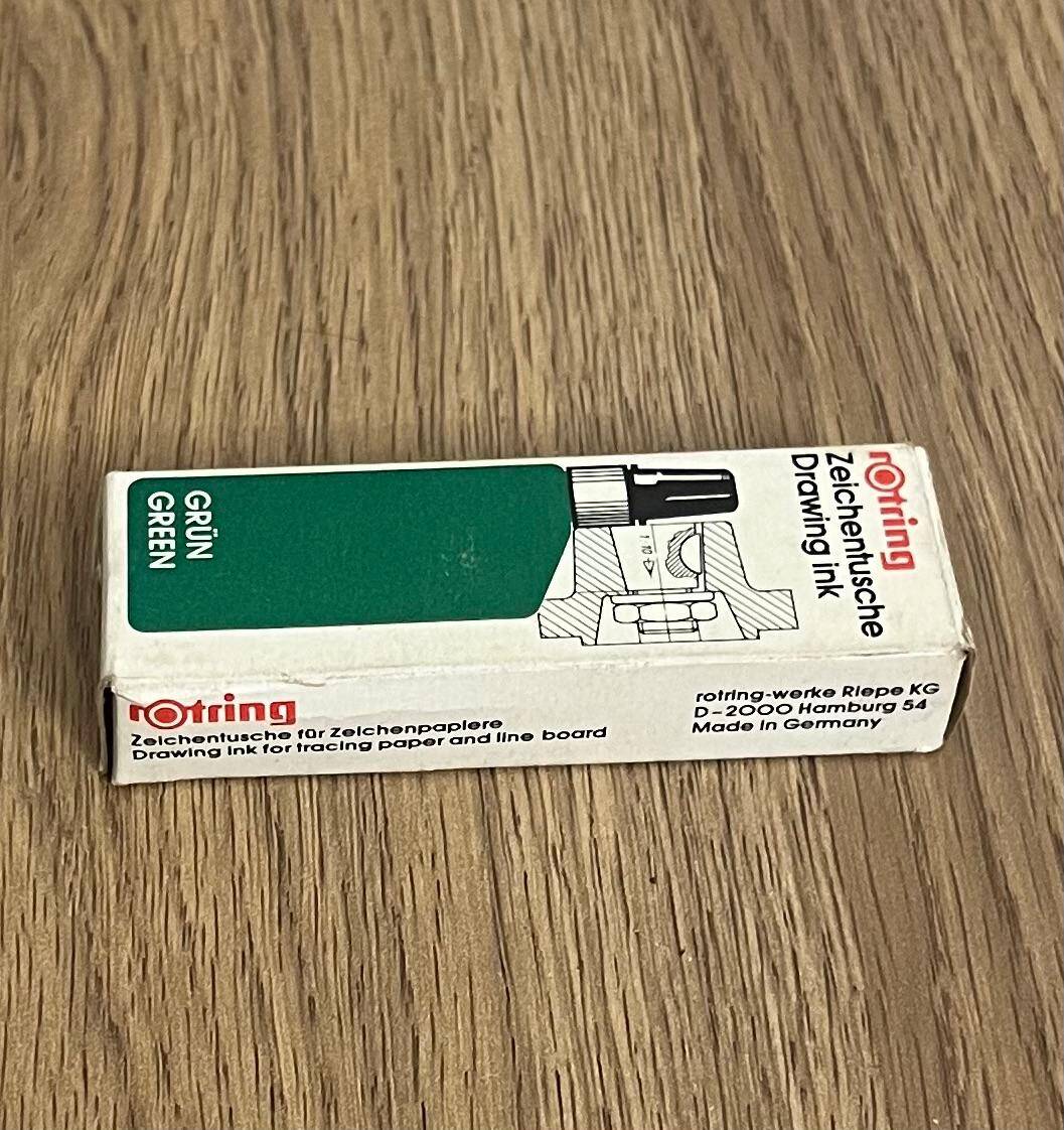Rotring Rapido Mürekkebi Yeşil 1990s (Dolu Kutu) AOB4797 - 4