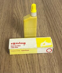 Rotring Rapido Mürekkebi Sarı 1980s (Dolu Kutu) AOB4796 - 4