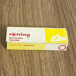 Rotring Rapido Mürekkebi Sarı 1980s (Dolu Kutu) AOB4796 - 3