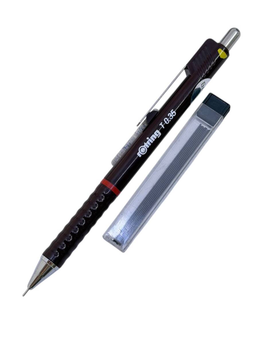 Rotring T 0.35 mm Klasik Model Versatil Kahverengi Çıtçıtlı Kalem – Sıfır, Kullanılmamış (Vintage) AOB5586 - 1