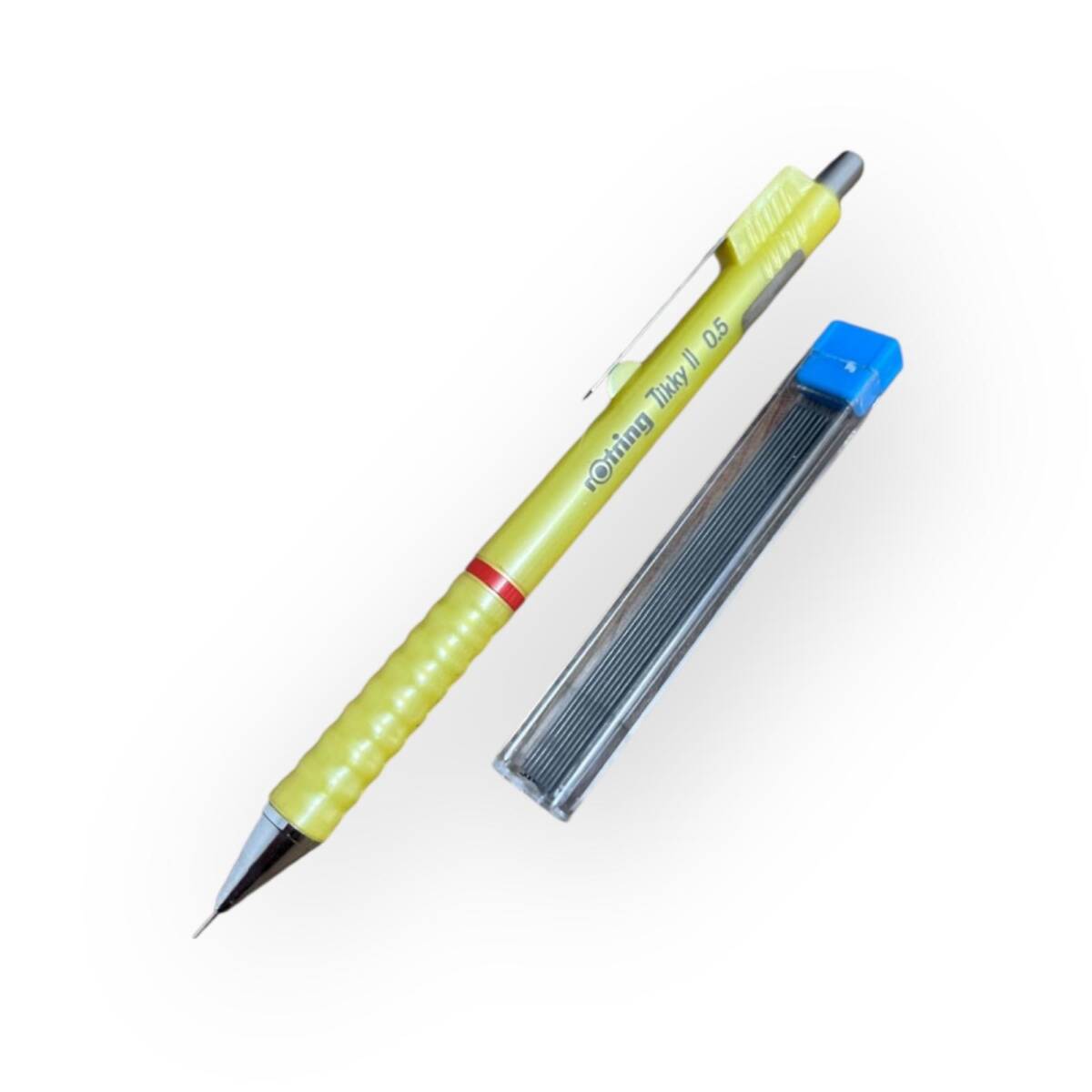 Rotring Tikky II 0.5 Mekanik Sarı Çıtçıtlı Kalem – Sıfır, Kullanılmamış (Vintage) #KL1 - 1