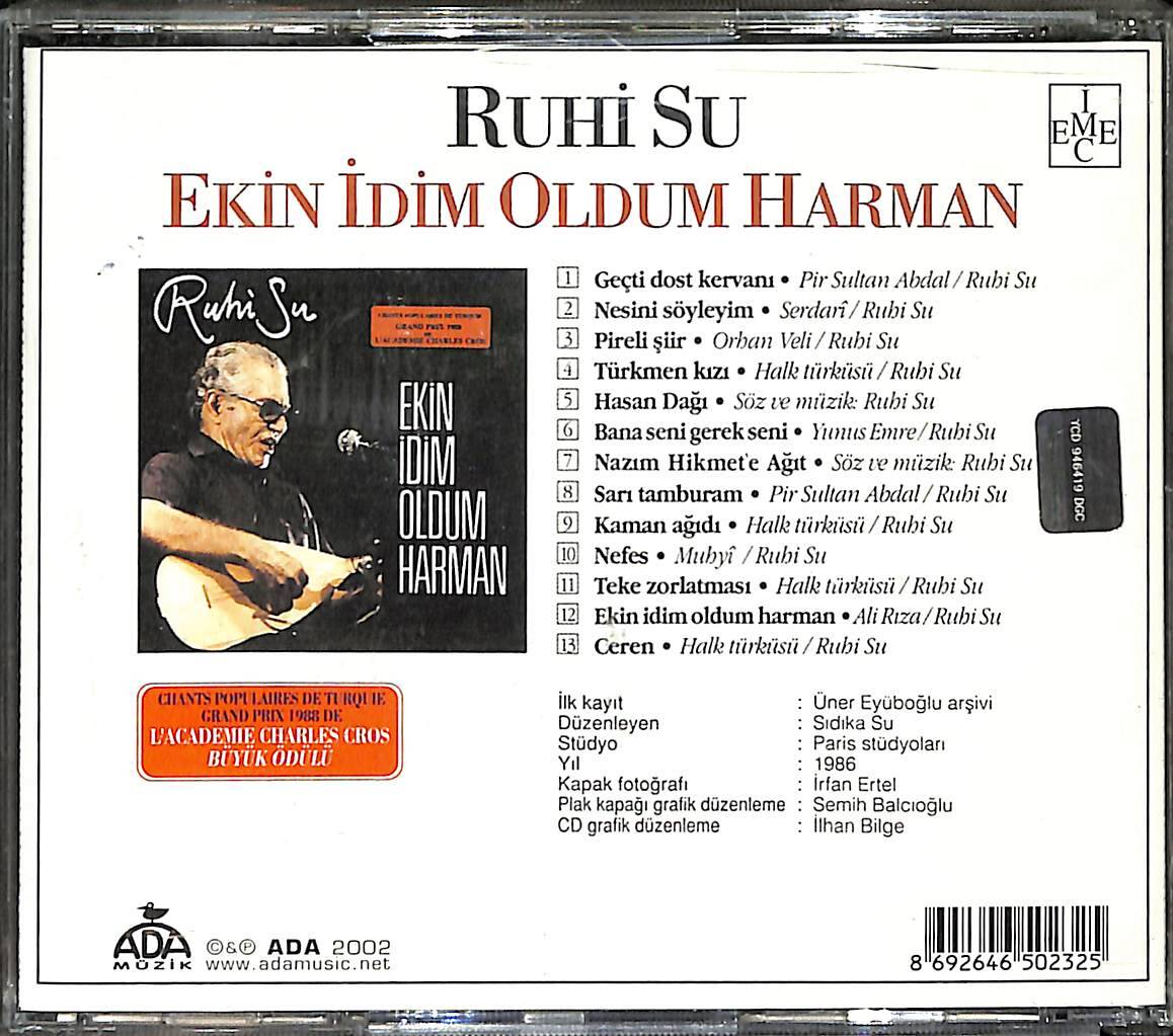 Ruhi Su - Ekin İdim İdim Oldum Harman CD (İkinci El) CD4949 - 2