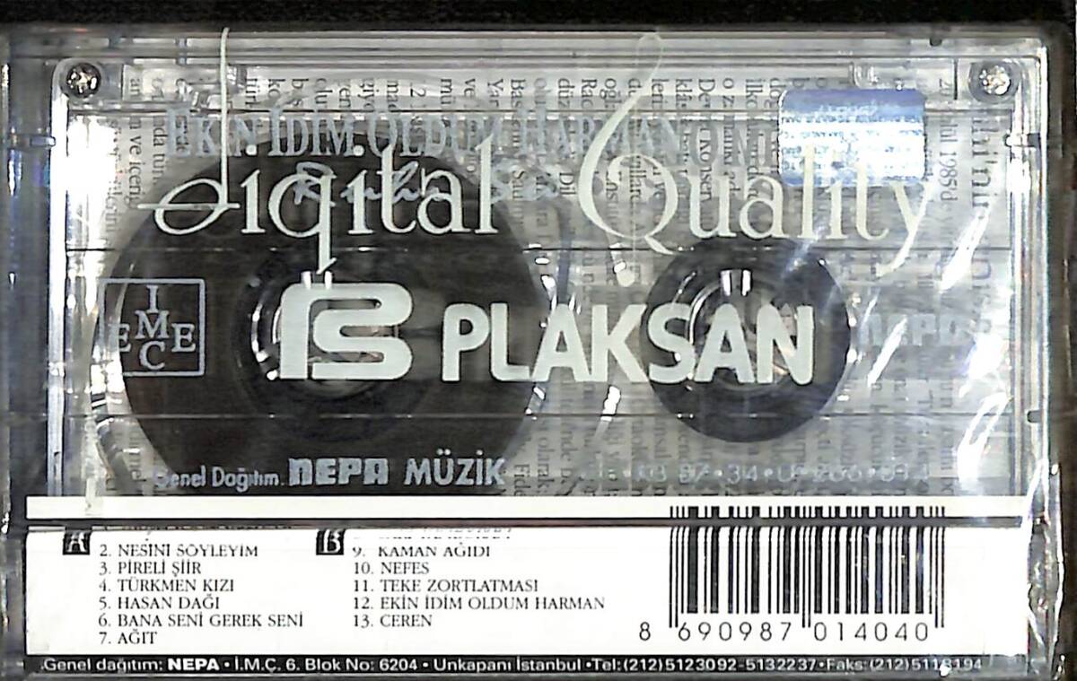 Ruhi Su - Ekin İdim Oldum Harman Kaset (Sıfır) KST28224 - 2