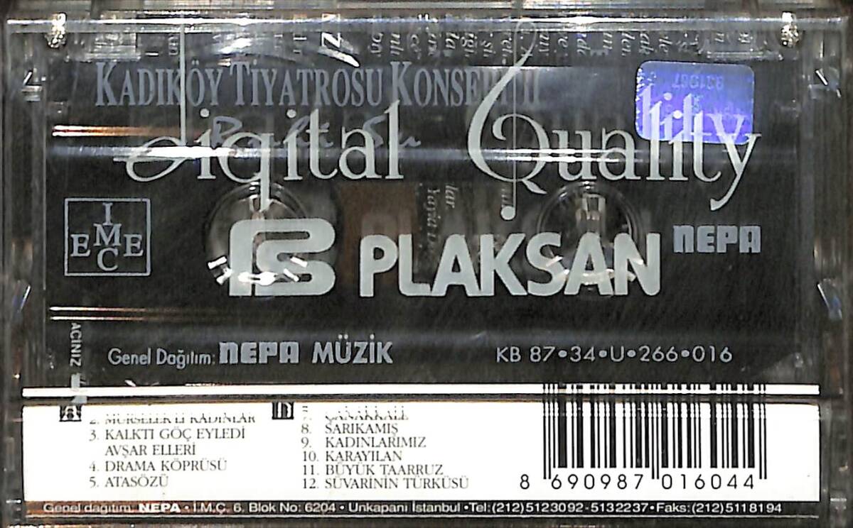 Ruhi Su - Kadıköy Tiyatrosu Konseri II Kaset (Sıfır) KST28015 - 2