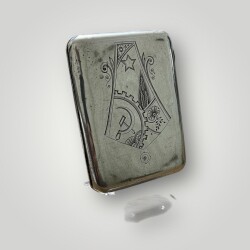 Rus Gümüş Damgalı Kalem İşi Sigara Tabakası AOB6090 - 2