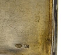 Rus Yapımı 84 Damgalı Savatlı Gümüş Tütün Tabakası – Antika Çarlık Dönemi, Koleksiyonluk (119.34 gr) AOB1064 - 4