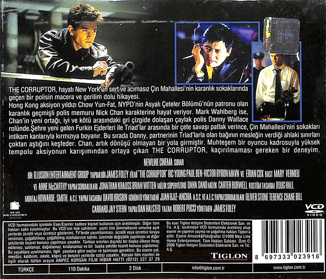 Rüşvetçi - The Corruptor (1999) Orjinal VCD Film ' Mark Wahlberg - Chow Yun-Fat ' VCD28335 - 2