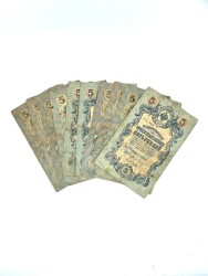 Rusya 1909 5 Ruble Temiz 10 Adet YKP10942 - Gökçekoleksiyon