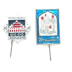 Rusya Sovyet 2 Adet Yaka Rozeti RZT1618 - Gökçekoleksiyon