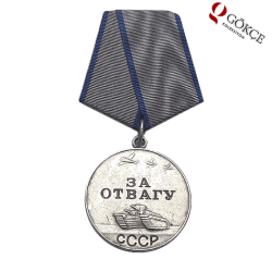 Rusya Tankçı Gümüş Mineli Madalya MVM169 - Gökçekoleksiyon