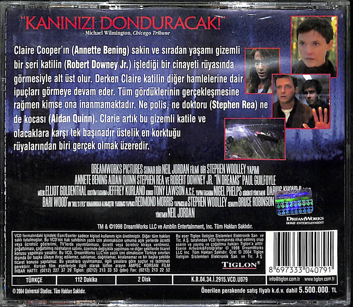 Rüyamda - in Dreams Orjinal VCD Film ' Annette Bening,Aıdan Quinn,Robert Downey JR ' VCD27962 - 2