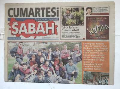 Sabah Cumartesi Gazetesi 31 Mart 2001 - Sinemaya Clinton Damgası GZ8057 - 1